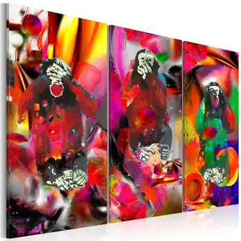 

Table Crazy Monkeys - triptych