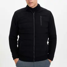DeFacto модный мужской однотонный кардиган с воротником-стойкой, мужские осенние пальто высокого качества, мужские повседневные однотонные теплые пальто-L3660AZ19AU