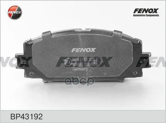 Колодки Toyota Allion Ii, Yaris I-Iii 05-11 Bp43192 FENOX арт. BP43192