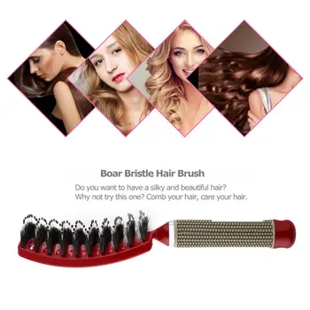 

Hair Scalp Massage Comb Salon Hairdressing Styling Tools Bristle & Nylon Hairbrush Wet Curly Detangle Hair Brush Tools