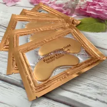 Parches de colágeno para el cuidado de la piel de los ojos, 100 Uds., polvo dorado, antienvejecimiento, ojeras, belleza acné, Cosméticos Coreanos