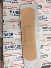 Vendaje de primeros auxilios para heridas, cojín adhesivo impermeable y transpirable para hemostasia, 100 unids/lote