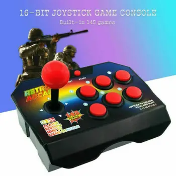 

CONSOLA RETRO ARCADE PARA TV 16 BIT JOYSTICK 145 JUEGOS CLASICOS INCLUIDOS
