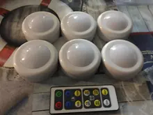 Lámpara LED inalámbrica con sensor táctil regulable para armario, luz nocturna a pilas con mando a distancia, dos colores, ideal para las escaleras de la cocina