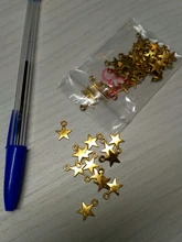WYSIWYG 40pcs 11x8mm 3 Colors Tiny Star Charm Star Pendant For Jewelry Making