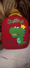 Mochila de grado alto para bebés y niñas, morral escolar 3D antipérdida con dibujos animados para guardería, impermeable de dinosaurios