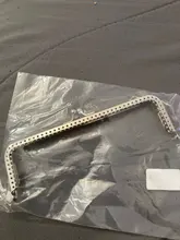 Monedero plateado con asa portátil de 15CM, monedero, monedas, marco de cierre de Metal, mango de Metal pequeño, moda de alta calidad