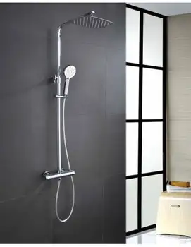 

SHOWER SET IMEX THERMOSTATIC PRAGUE SPRAYER STAINLESS STEEL RECTANGULAR