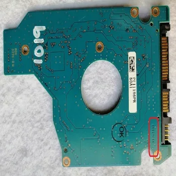 

TOSHIBA MK5065GSXF HDD2J62 P TV01 T A88I9017 PCB Number G002706A