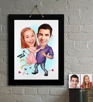 

Personalized Valentine Cartoon Wooden Table-3