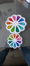 Juguete con hoyuelos simples para niños y adultos, juguete de flores para aliviar el estrés, juguetes de manos educativos para edades tempranas, ansiedad, juguetes para Autismo