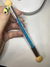 STZ-Juego de pinceles para uñas con degradado, brochas para manicura, Gel acrílico, purpurina, herramientas de punteo, n. ° 945-1