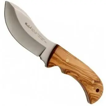 

Tooth knife SIOUX-10.OL 10 cm MoVa steel sheet and olive grip.