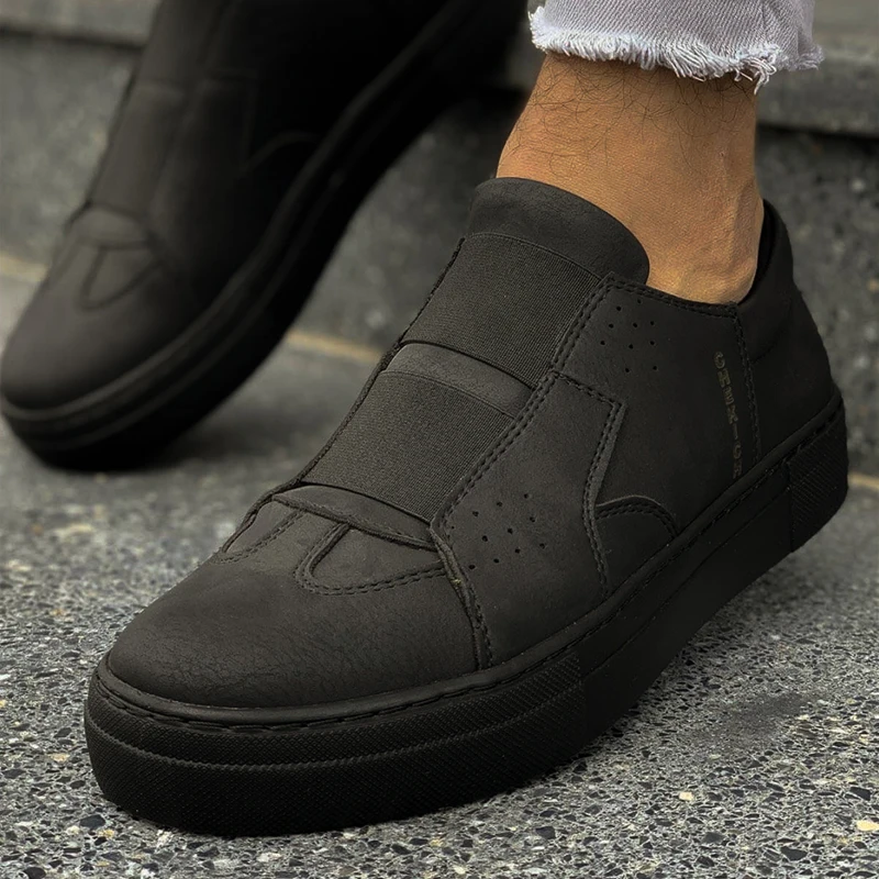 Chekich Men Casual Shoes for Men Sport High Sole Shoes Lace-up Men Sneakers Shoes Comfortable Flexible Fashion Style Leather Wedding Classic Shoes Breathable Walking Running Sneakers Tenis Zapatillas Hombre CH033