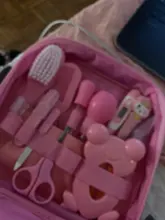 Kit de cuidado de uñas para bebés, cortauñas infantil, tijeras, peine, herramienta de cuidado de la salud, lactancia, termómetro para niños, cortauñas para recién nacidos, 13 Uds.