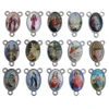 100pcs of Assorted Double Sided Holy Family Divine Mercy Medal Rosary Centerpieces 1