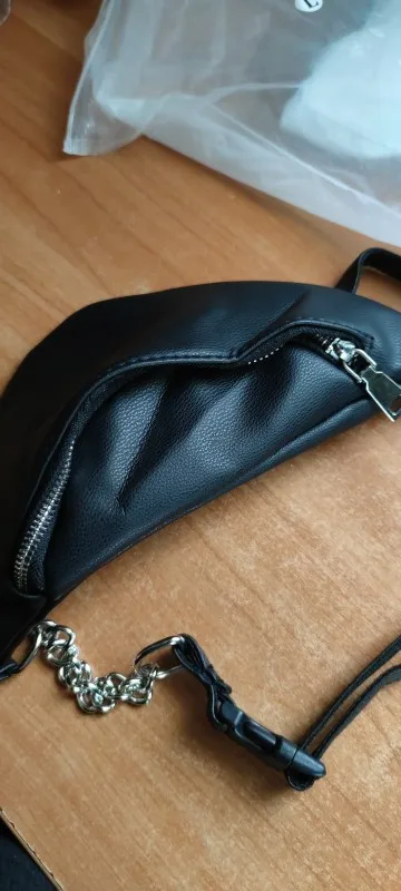 Sac Ceinture Cuir Femme Noir ASHLEY