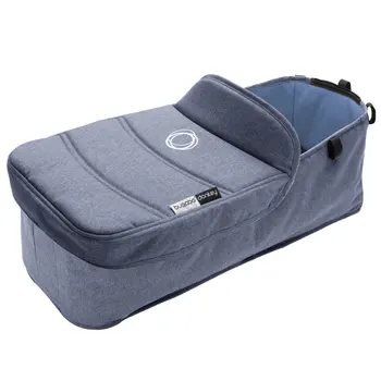 

Bugaboo Donkey 2 cradle with apron blue melange