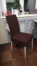 Chair-Cover Stretch Spandex Dining-Room Jacquard for 1-Pc Water-Repellent