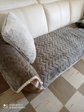 Sofa-Cover Lace Fabric Living-Room-Decor Thicken Plush for European-Style