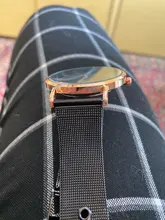 Reloj minimalista de cuarzo para hombre, cronógrafo ultradelgado, sencillo, de negocios, con correa de malla de acero inoxidable, Masculino