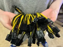 Power-Splitter-Cable Mining-Card Pcie Pci 6pin Express Digital 20cm Dual-2x6 To 10pcs/Lot