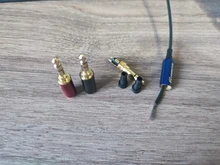 Jack Earphone-Adapter Tail-Plug Fix-Cable R-Connector Stereo with 3pole 3PCS DIY Gold-Plated