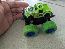 Camión verde de inercia para niños, SUV, vehículos de fricción, coche súper Blaze, juguete de regalo