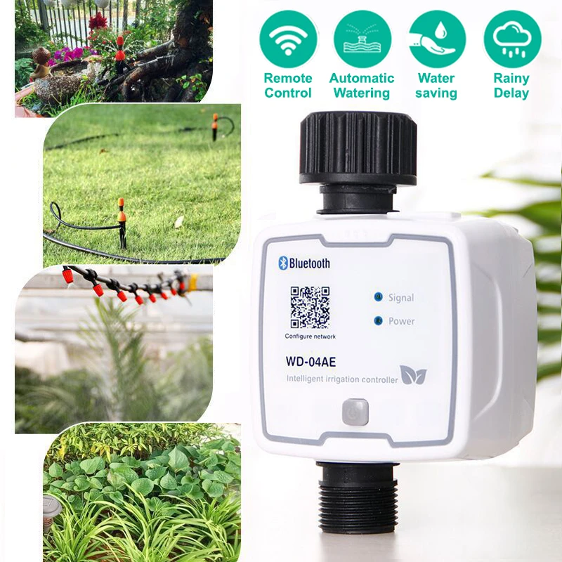 Bluetooth Wifi Gateway Timing Waterer Drip Smart Irrigation System APP Remote Control Outdoor Garden Automatic Watering Device