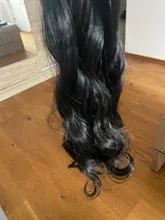 Alileader pelo sintético 16 Clip en Clip de extensión de cabello para mujer 6 unids/set Clip de extensión de cabello en Ombre peluquín falso largo ondulado