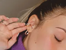 Pendientes de Clip de Color dorado Punk Rock para mujer, sin Piercing, cadena de eslabones moderna, pendientes de cartílago con estilo, joyería de fiesta
