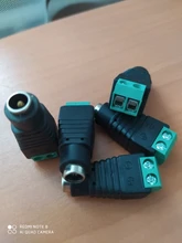 Conectores hembra de corriente continua, adaptador de fuente de alimentación de 5,5x2,1mm, conector para tira de luces Led, 3528, 5050, 5630, 5730, 5 uds.