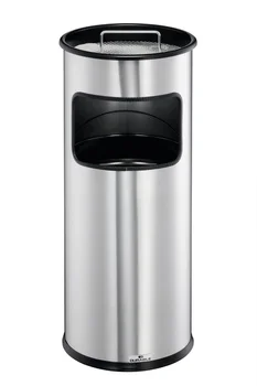 

Dustbin stainless steel ashtray with 17 L Silver