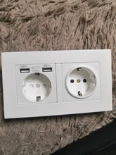 Wall-Socket Pc-Panel Charge-Port COSWALL Black Hidden Standard Russia Spain EU with 2-Usb