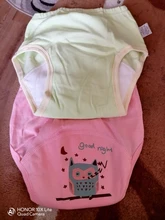 5 capas 6 A 22kg bebé niñas pañales lavables Tollder niños pañales de tela reutilizables de algodón formación bragas pantalones cortos