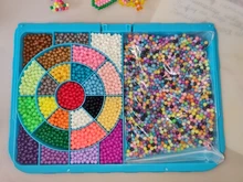 Juego de cuentas mágicas de agua DIY, juguetes para niños, moldes para formas de animales manualidades, rompecabezas, juguetes educativos para niños, niño y niña