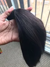 Extensiones de cabello humano liso brasileño, 1/3/4 Uds., extensiones de cabello Natural/negro azabache, extensiones de cabello humano Younsolo