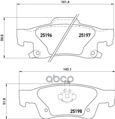 Колодки Тормозные Jeep Grand Cherokee 10- Задние Brembo P37016 Brembo арт. P37016