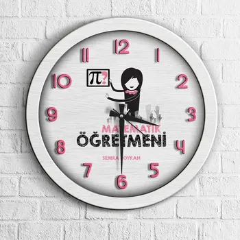 

Personalized Professional Mathematics Teacher Wood Wall Clock-1