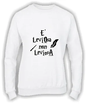 

Felpa girocollo donna basic Top Qualità Top Vestibilità É LEVIOSA NON LEVIOSÀ MADE IN ITALY