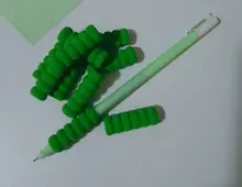 Funda de bolígrafo de deslizamiento suave, cubierta de la pluma EVA para lápiz, herramientas de pintura de diamantes, agarre de pluma de taladro, uso infantil, color aleatorio, 10 Uds.