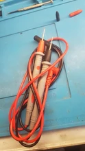Cleqee P1502 2 uds multímetro sondas reemplazable agujas sonda Universal de prueba para multímetro Digital Cable de antena de Cable 1M
