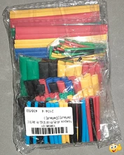 Tubo retráctil de poliolefina para protección de cables, conjunto de tubo termorretráctil, en diferentes colores/negro, surtido de encogimiento de calor de amplia aplicación en cableado