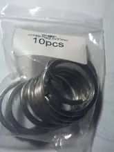 LLavero de acero inoxidable con agujeros para mujer, lote de 10 unidades, 20/23/25/28/30/33/35mm, partido redonda, regalo para hombre