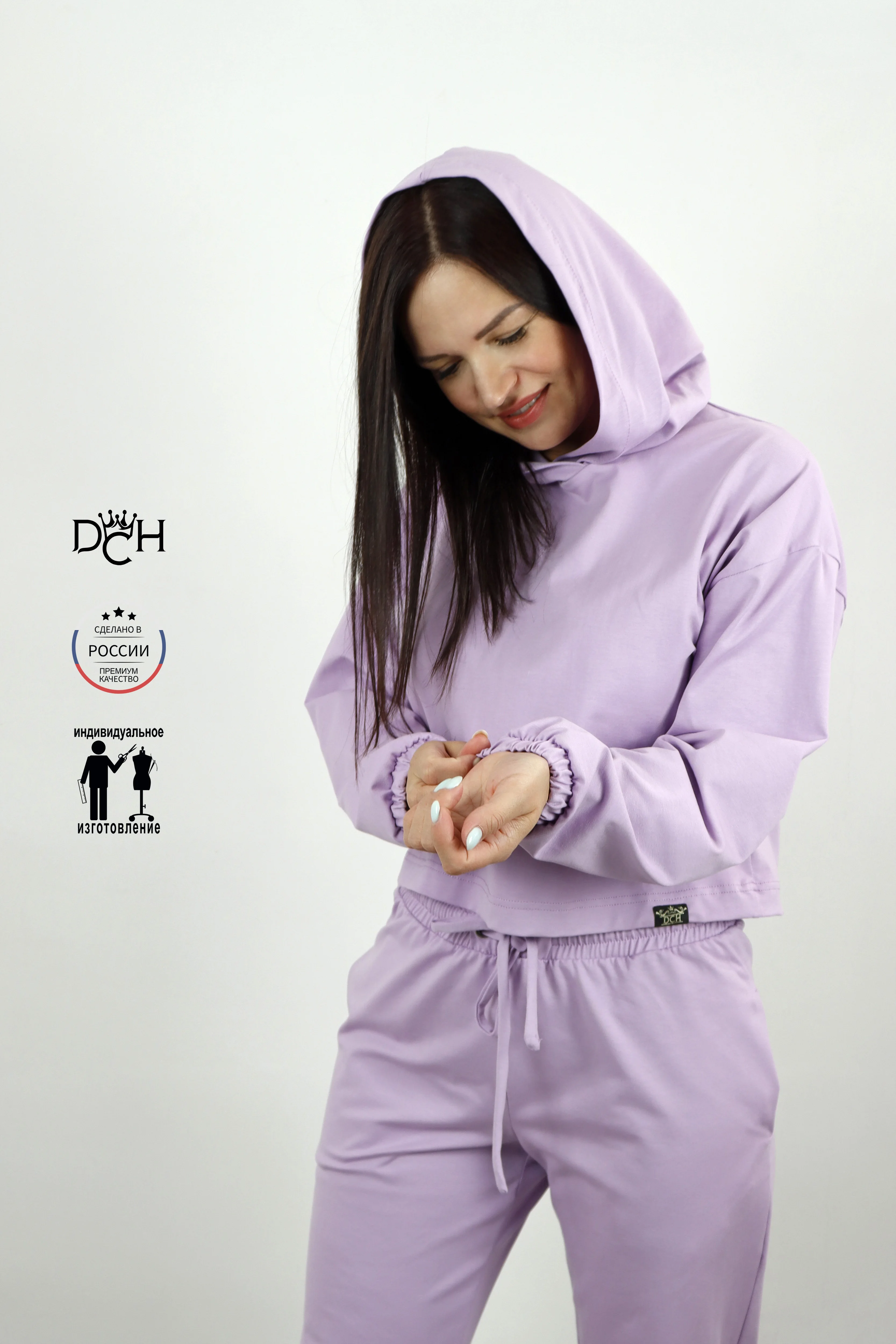 DCH family-ropa para mujer, modelo: "jefffry", sudadera y pantalones, tela: cordón, Composición: algodón, 8% elastano, color: lavanda - AliExpress Deportes y entretenimiento