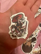 Bungo Stray-pegatinas de perros de PVC para niños, pegatinas de grafitis, maletas, equipaje, guitarra, coche, impermeable, 10/100 Uds.