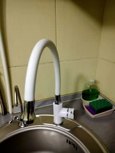 FRAP-grifo flexible de estilo moderno para cocina, mezclador de fregadero, grifos de un solo Mango, color rojo, blanco, negro, agua fría y caliente