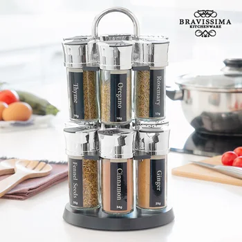 

Bravissima Kitchen Spice Rack with 12 Spices
