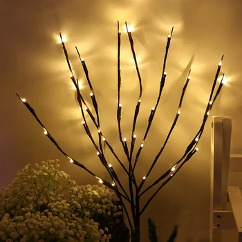 Led Willow Tak Lamp Bloemen Verlichting Fairy Kerst String Light Garland Decoratie Vakantie Verlichting Wedding Party Decoratieve Led Willow Tak Lamp Bloemen Verlichting Fairy Kerst String Light Garland Decoratie Vakantie Verlichting Wedding Party Decoratieve