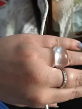 Si ME Ins estética de resina transparente de cristal acrílico coreano geométrico Irregular plaza de anillos para las mujeres joyería de moda